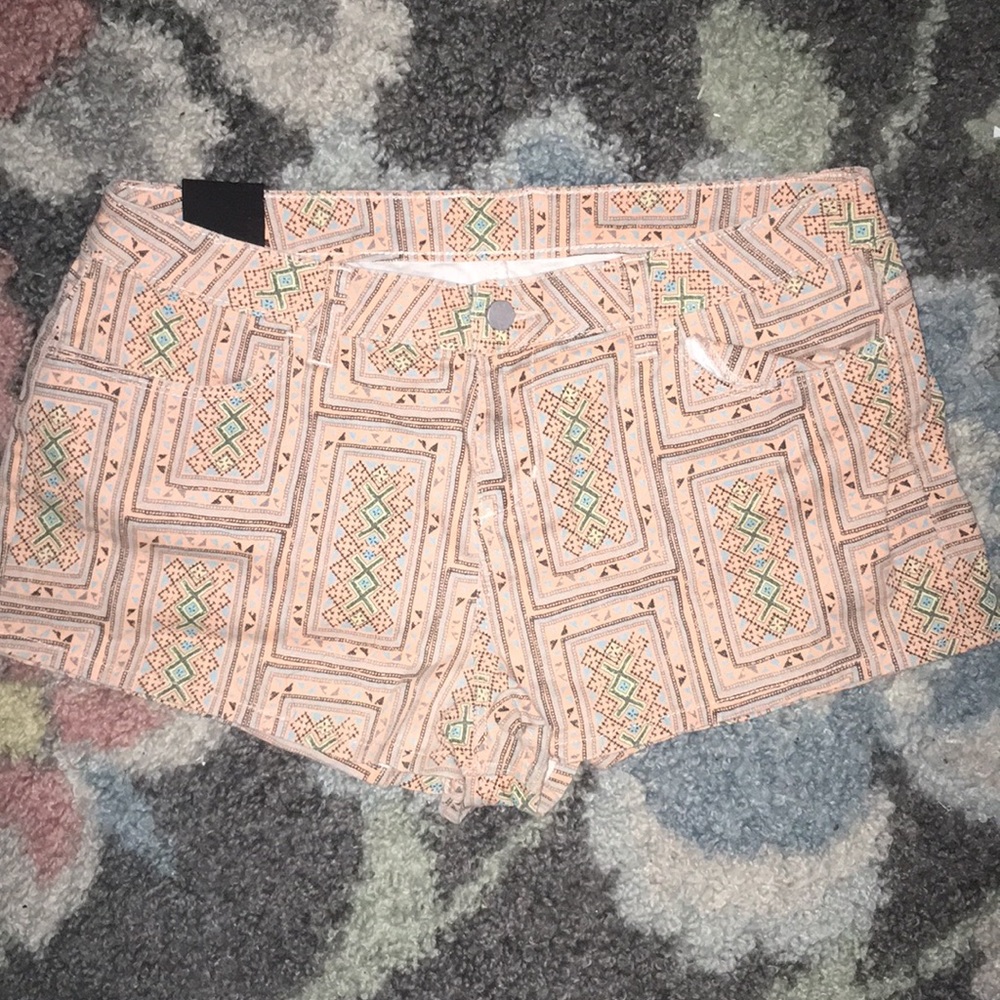 Tribal patterned shorts!